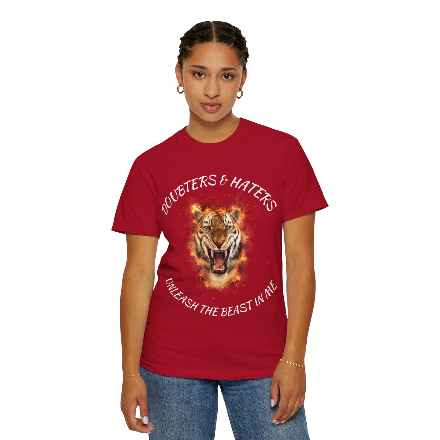 Unleash the Beast Tiger T-Shirt — Doubters & Haters Motivational Tee
