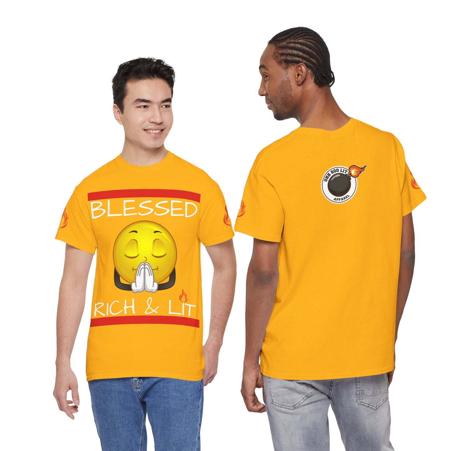 'Blessed Rich & Lit'—Graphic Shirt