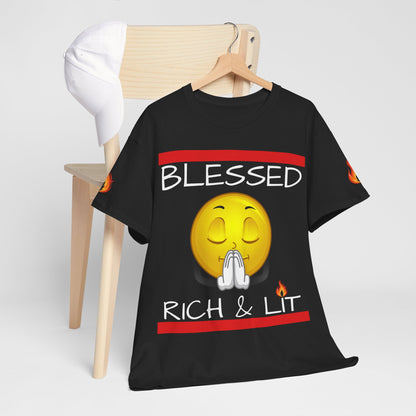 'Blessed Rich & Lit'—Graphic Shirt