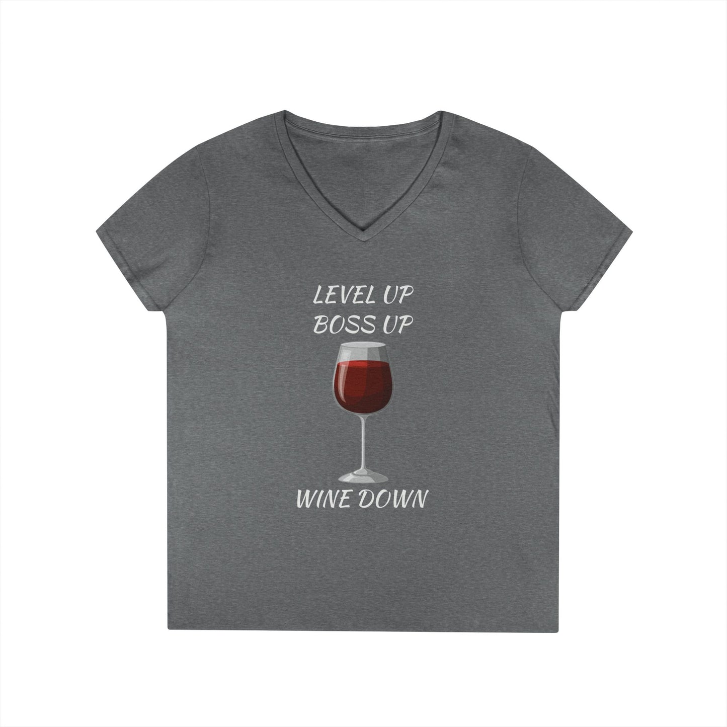 "Wine Down" V-Neck Tee