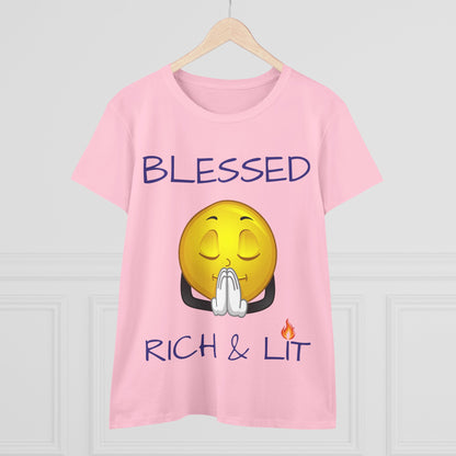 Blessed Rich & Lit T-Shirt —Women