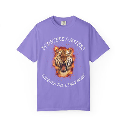Unleash the Beast Tiger T-Shirt — Doubters & Haters Motivational Tee