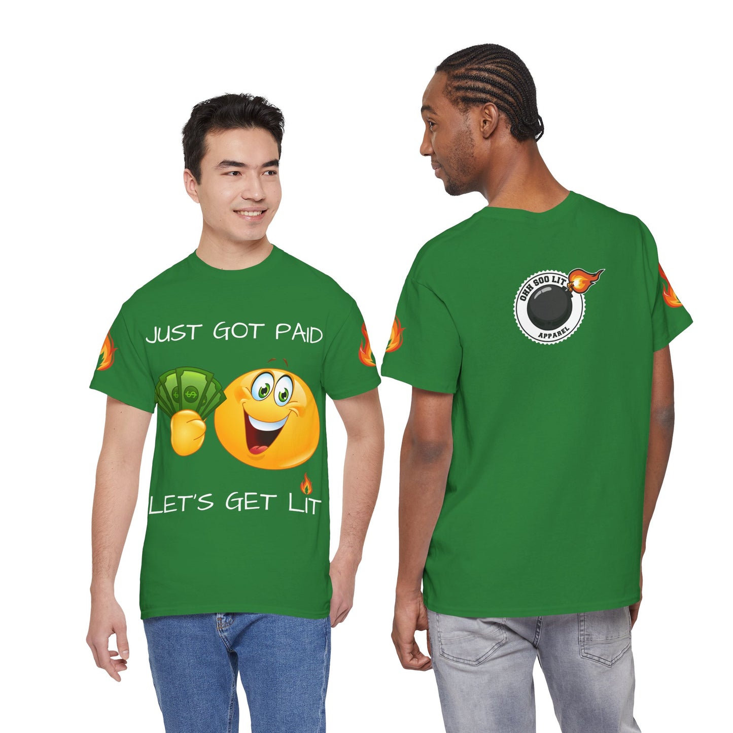 'Just Got Paid Let's Get Lit' T-Shirt