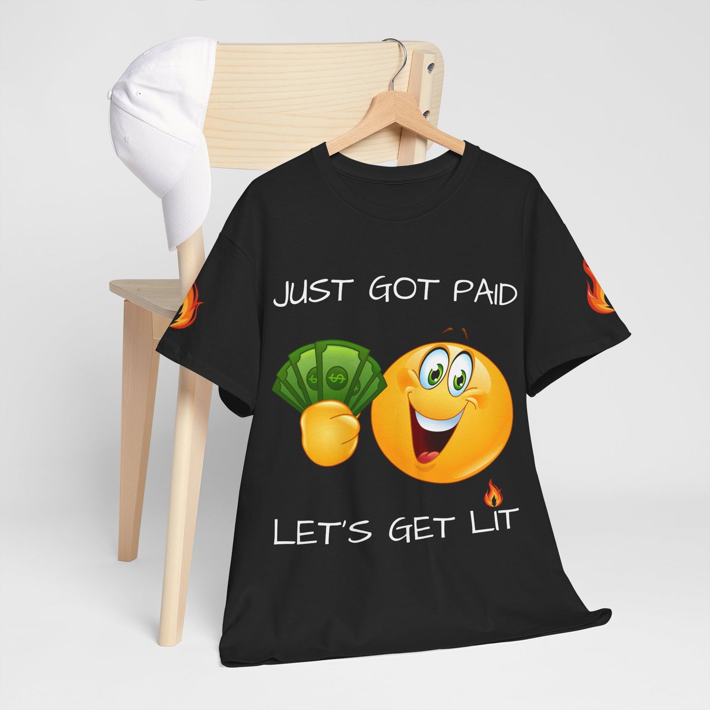 'Just Got Paid Let's Get Lit' T-Shirt