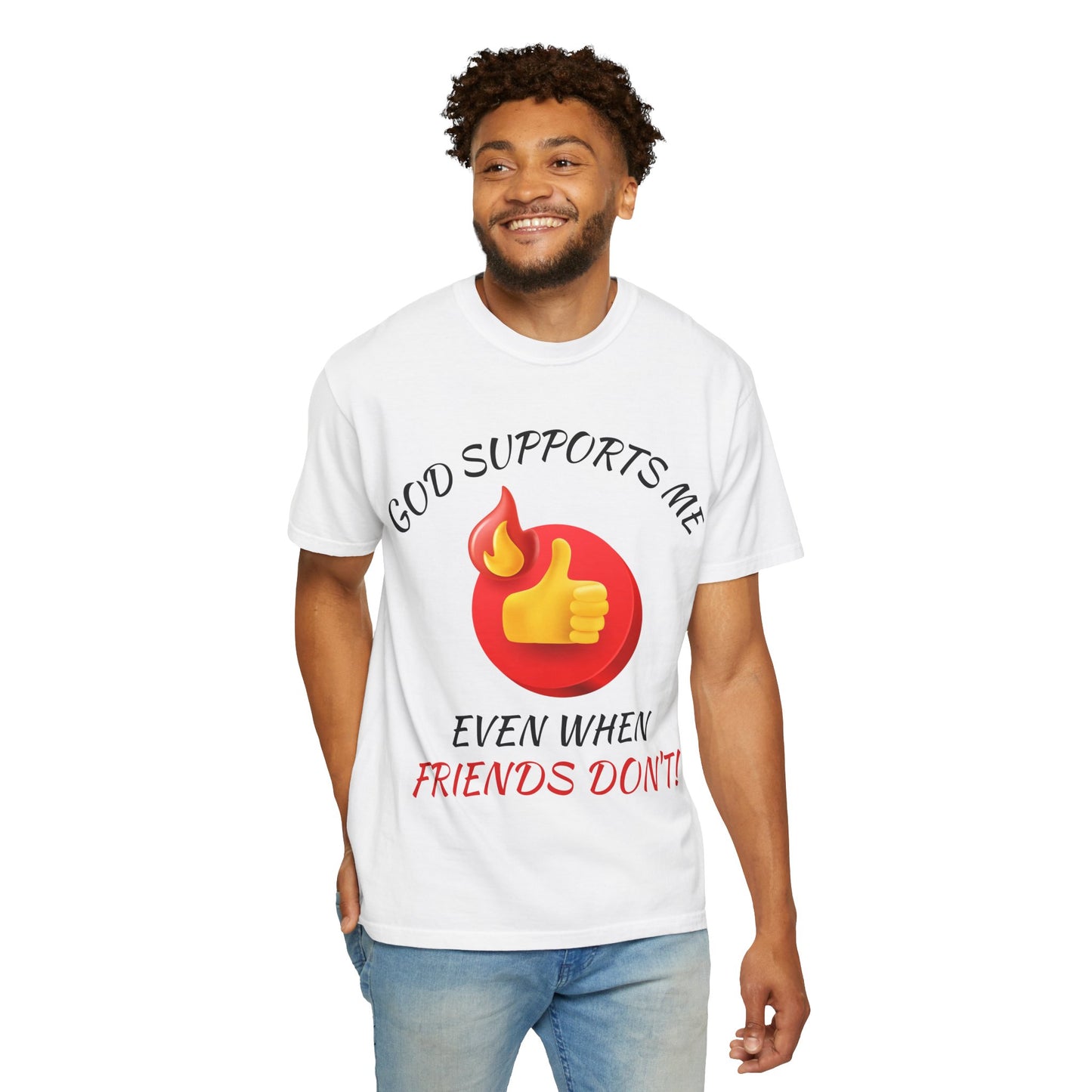 'God Supports Me' — Faith Tee
