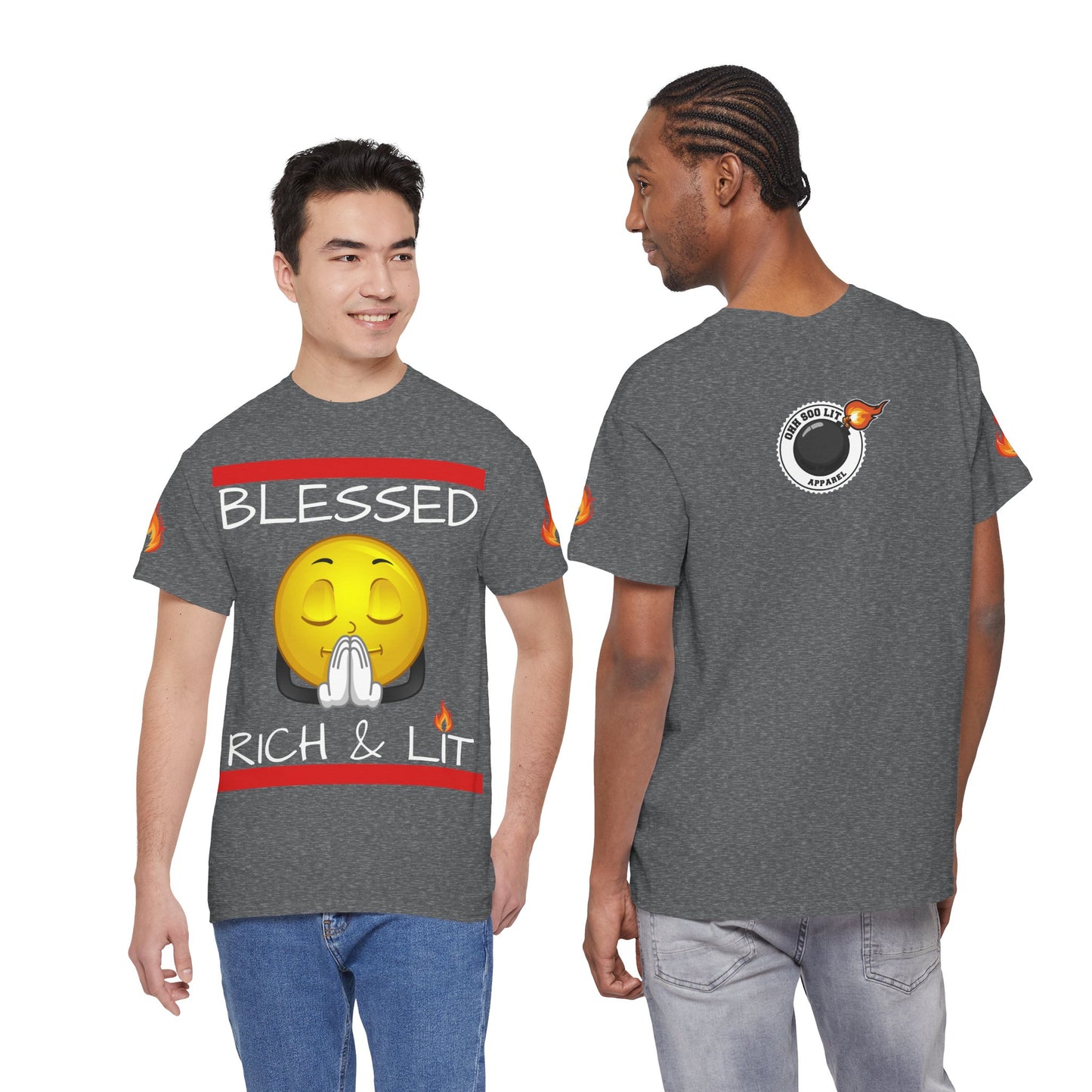 'Blessed Rich & Lit'—Graphic Shirt