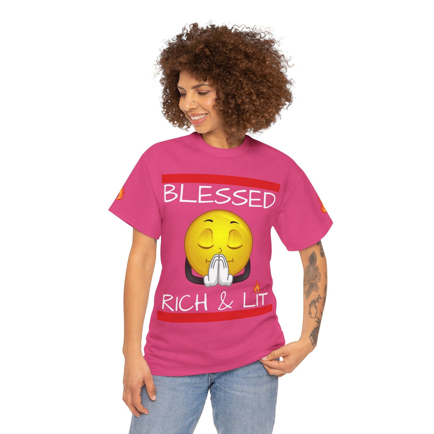 'Blessed Rich & Lit'—Graphic Shirt