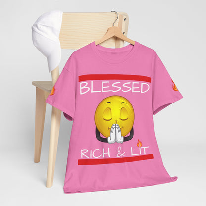 'Blessed Rich & Lit'—Graphic Shirt