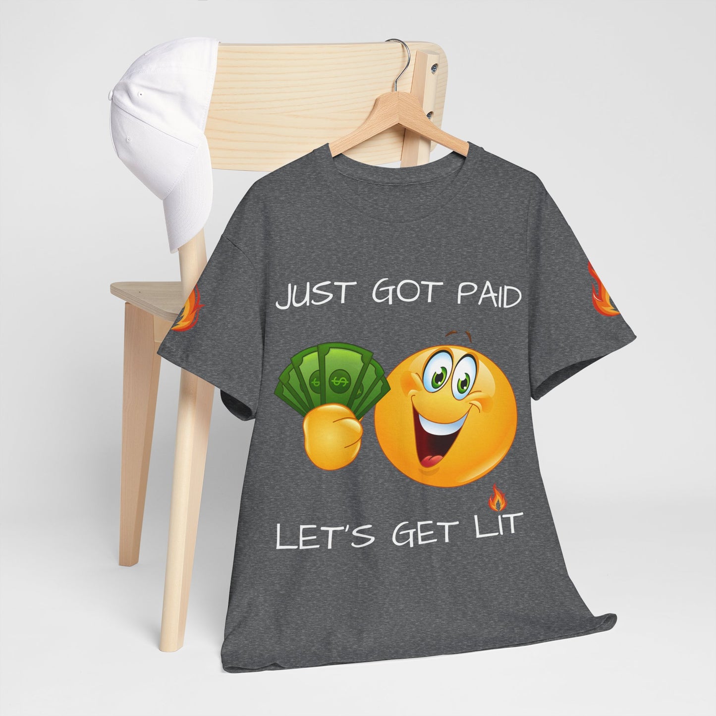 'Just Got Paid Let's Get Lit' T-Shirt
