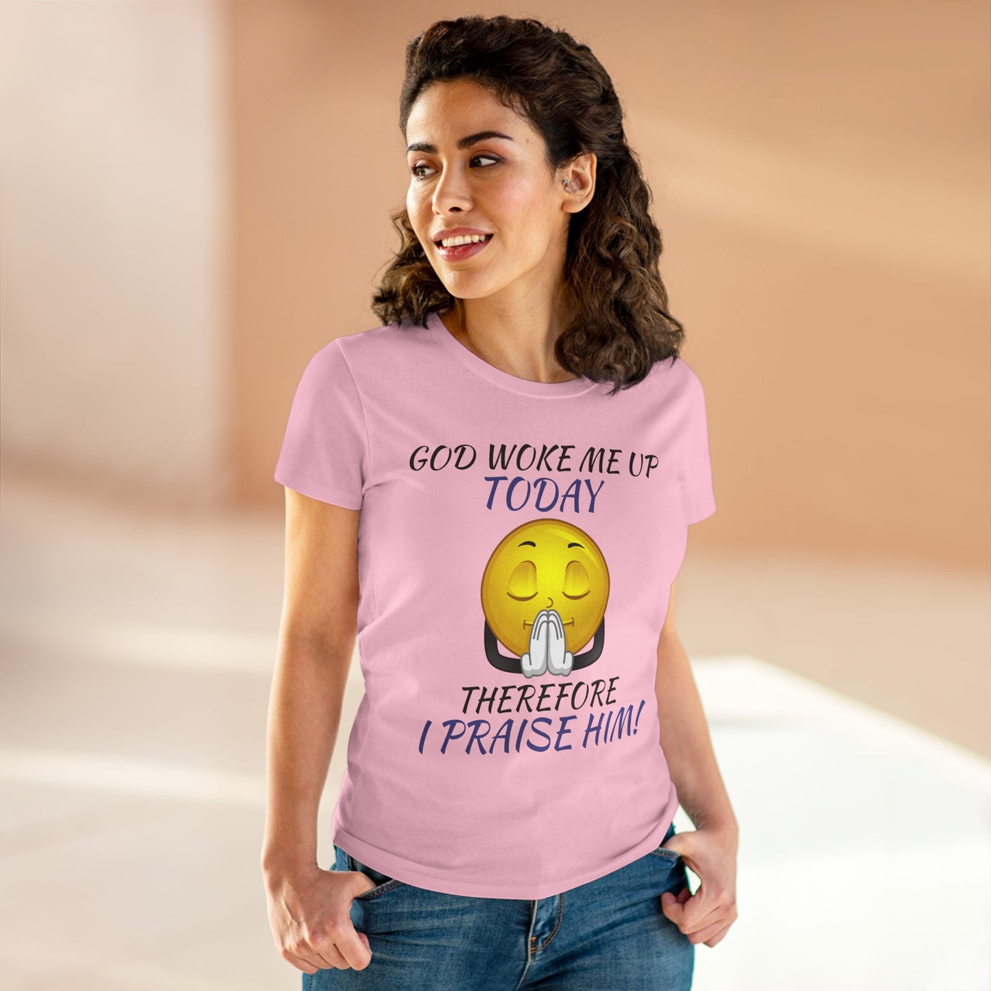 "God Woke Me Up Today" Women's Tee
