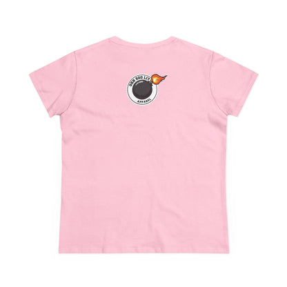 Funny Middle Finger Graphic Tee- Women's