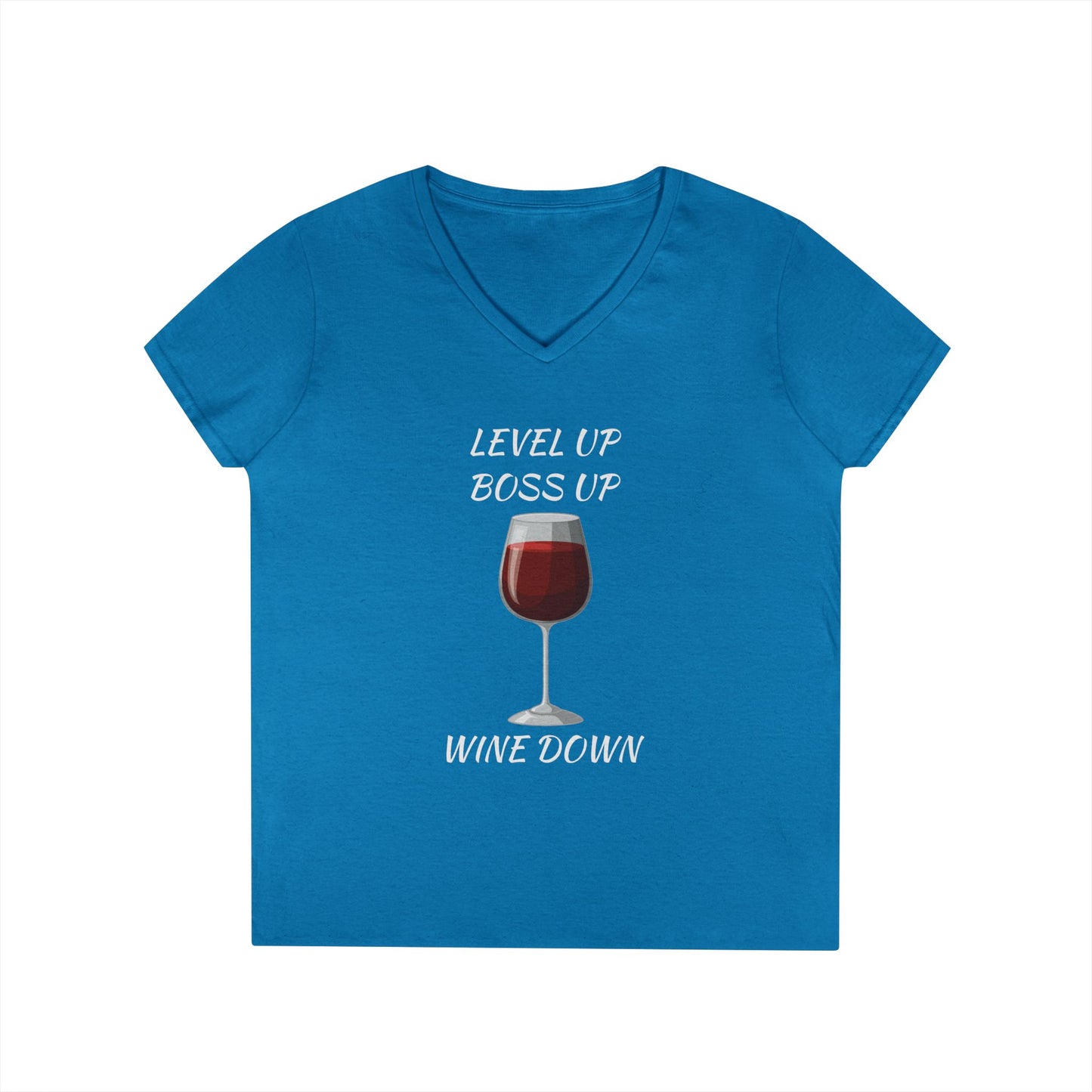 "Wine Down" V-Neck Tee