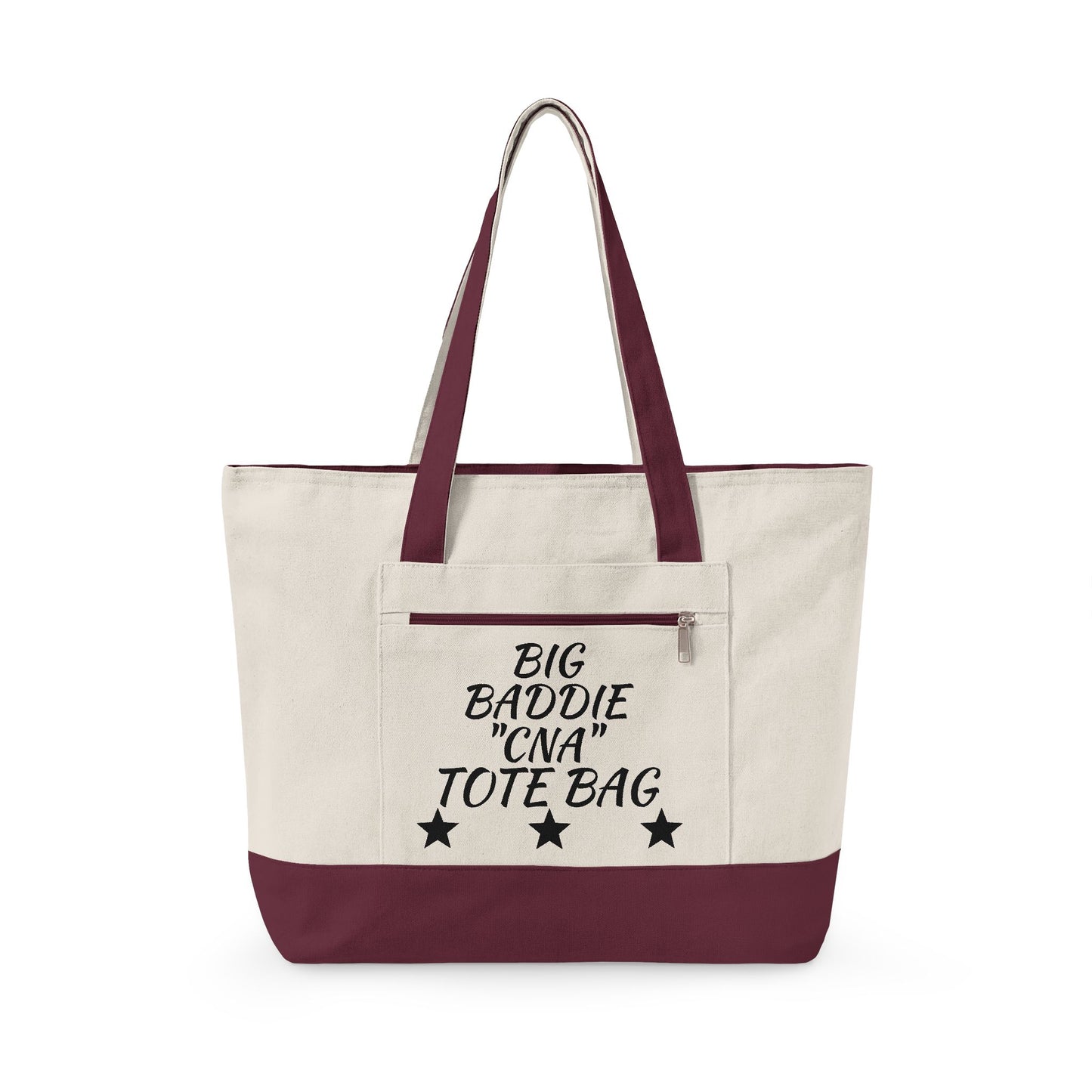 "Big Baddie CNA" Canvas Tote