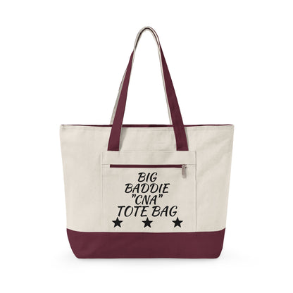 "Big Baddie CNA" Canvas Tote