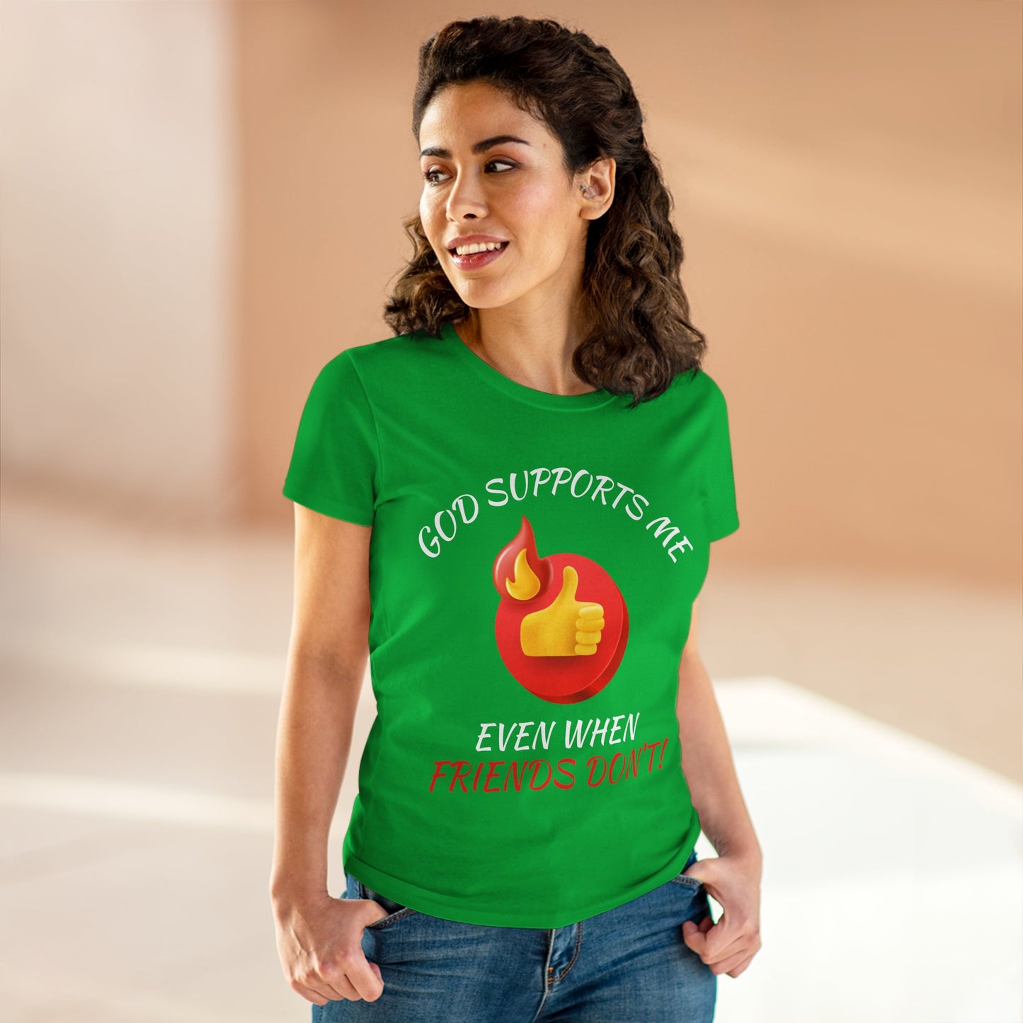 "God Supports Me" Women's Tee