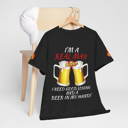 'Real Man Beer' T-Shirt