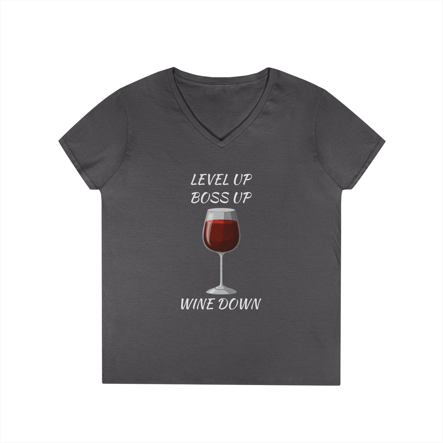 "Wine Down" V-Neck Tee