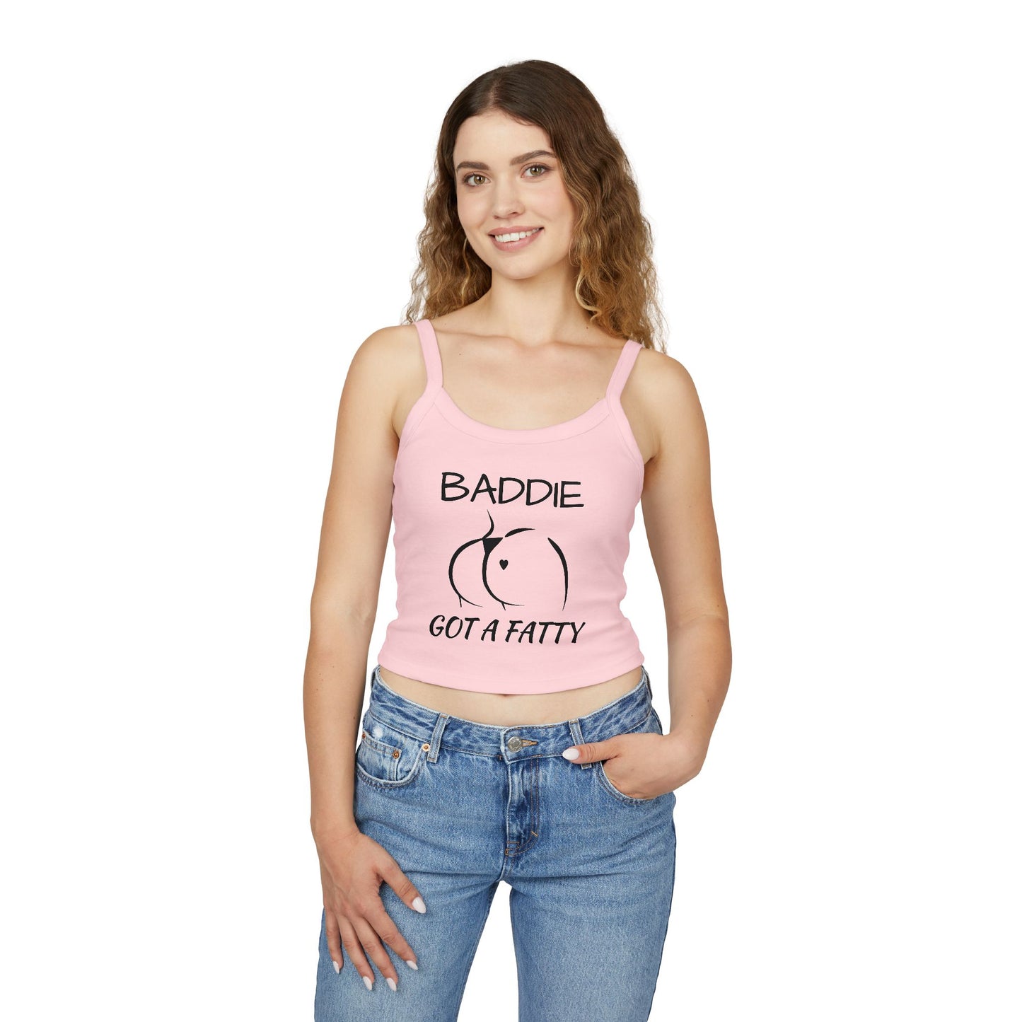 Crop Tank Top — "Baddie Got a Fatty"