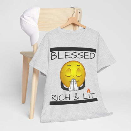 "Blessed Rich & Lit" Unisex Tee
