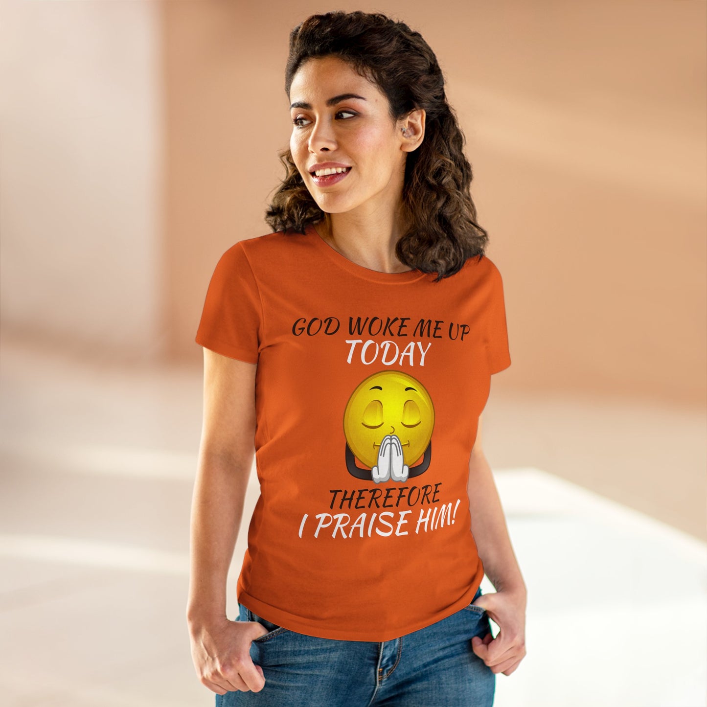 "God Woke Me Up Today" Women's Tee