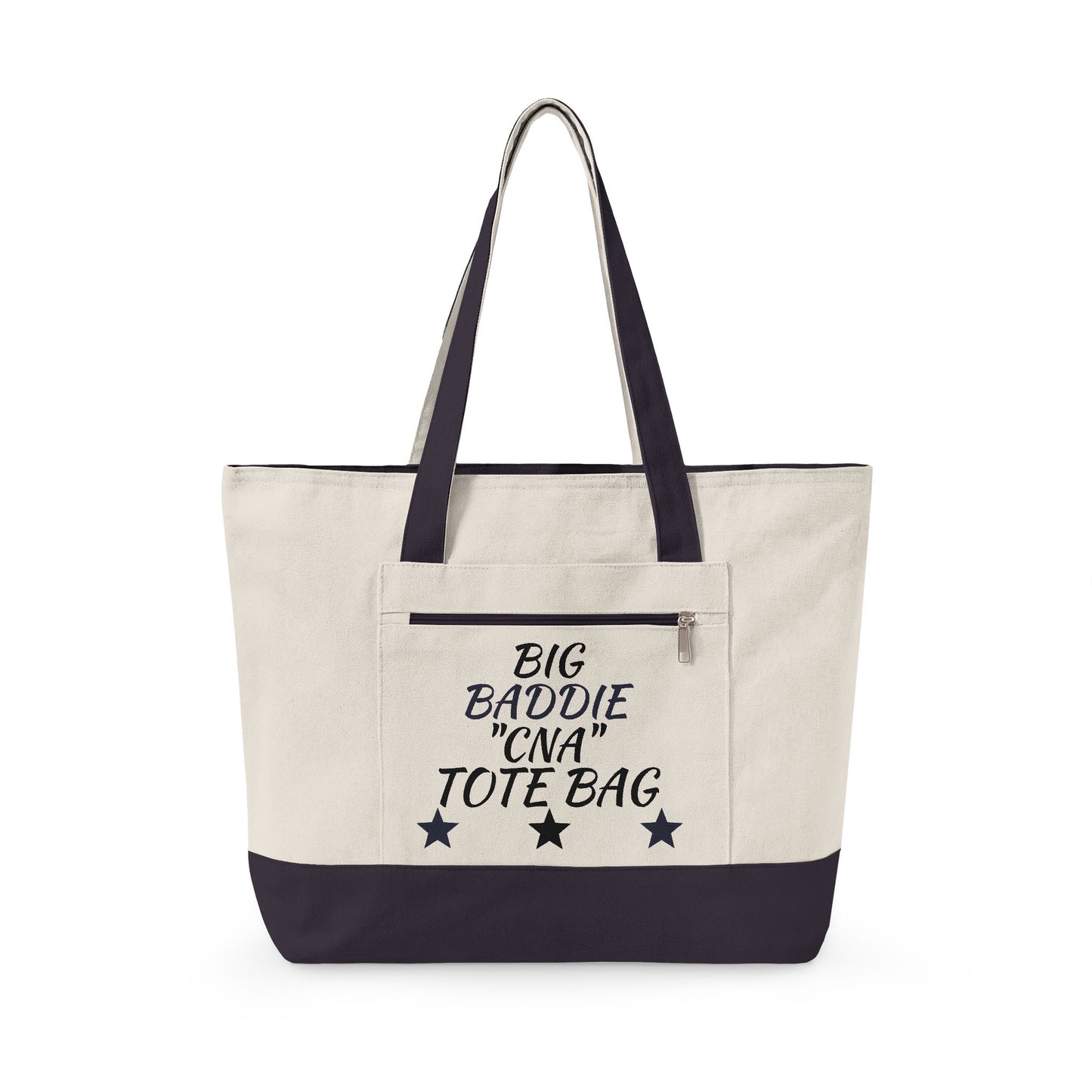 "Big Baddie CNA" Canvas Tote
