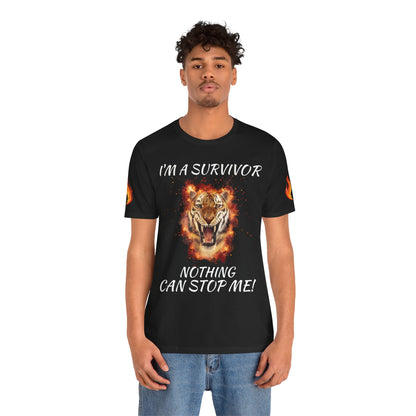 “I’m a Survivor, Nothing Can Stop Me!” Motivational T-Shirt