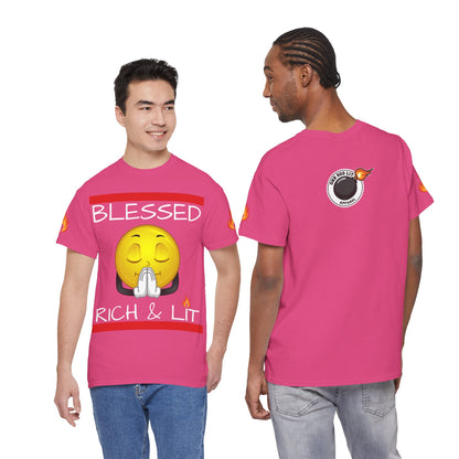 'Blessed Rich & Lit'—Graphic Shirt