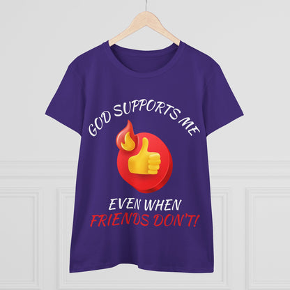 "God Supports Me" Women's Tee