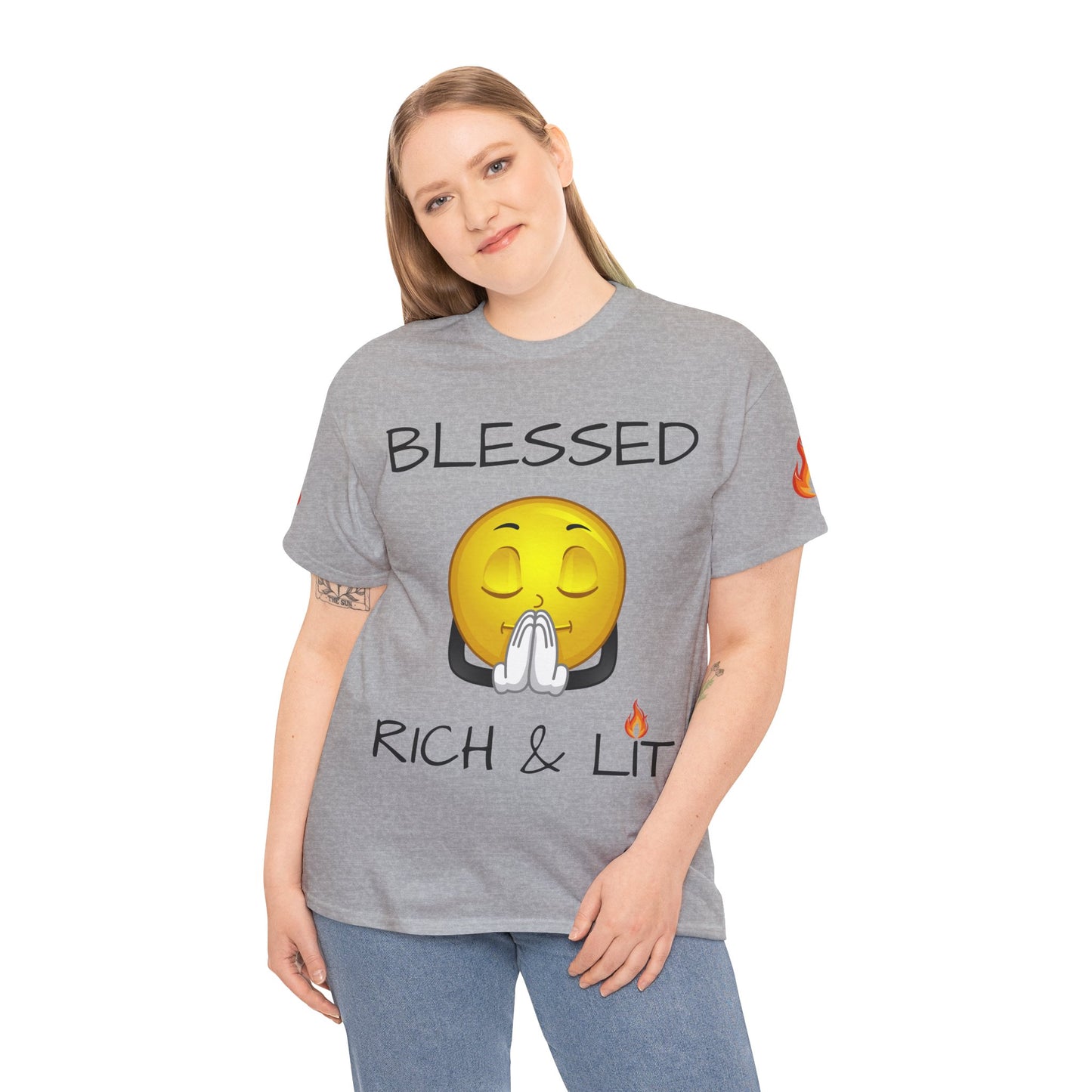'Blessed Rich & Lit' T-Shirt