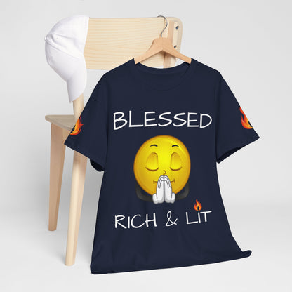 'Blessed Rich & Lit' T-Shirt