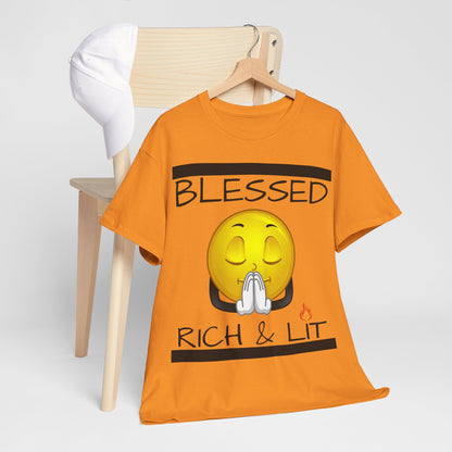 "Blessed Rich & Lit" Unisex Tee