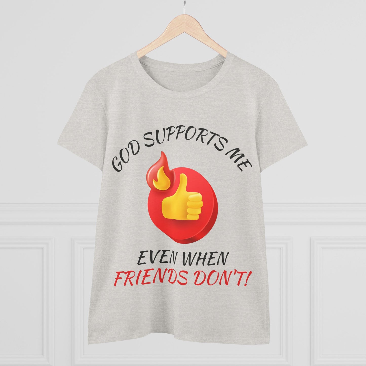 "God Supports Me" Women's Tee