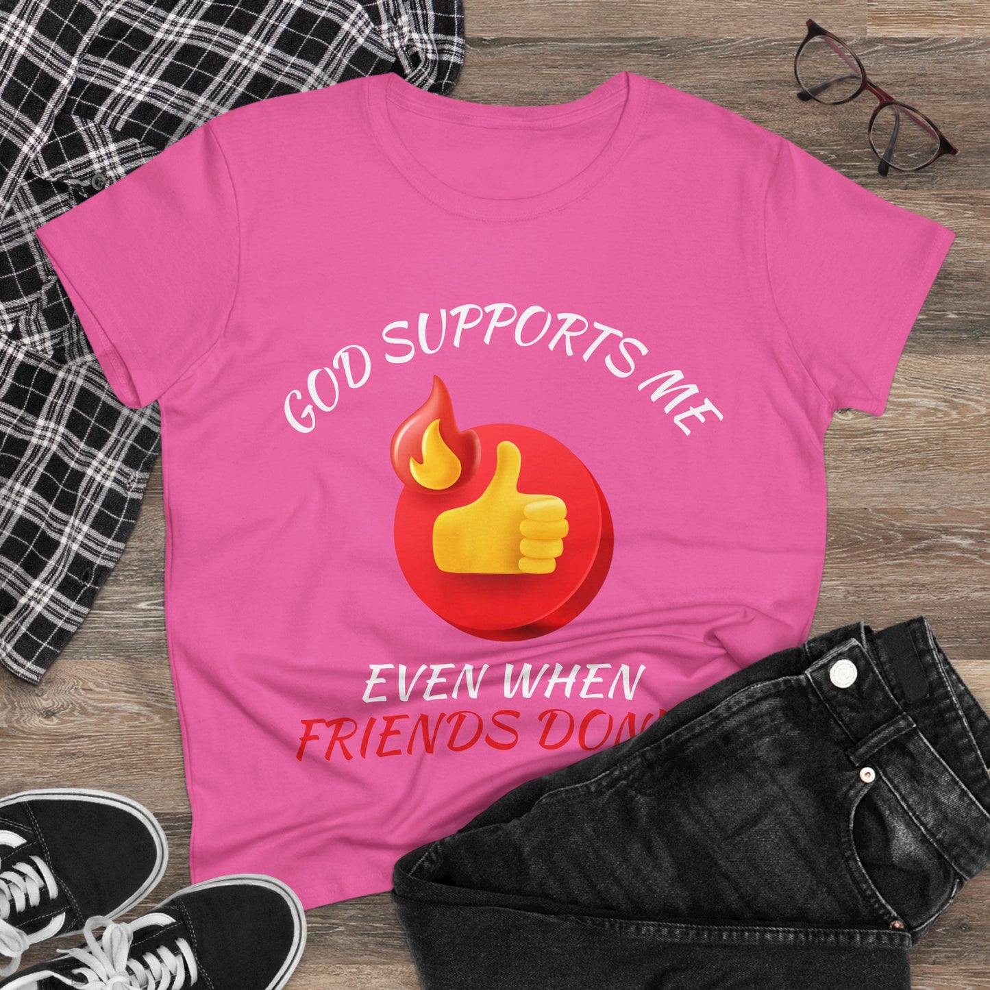 "God Supports Me" Women's Tee