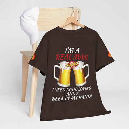 'Real Man Beer' T-Shirt