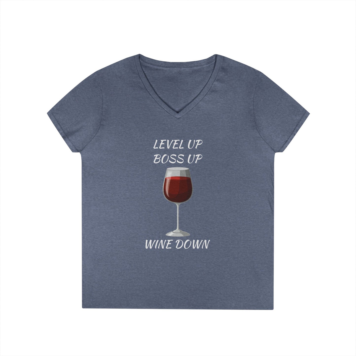 "Wine Down" V-Neck Tee