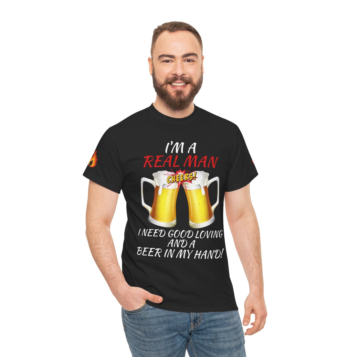 'Real Man Beer' T-Shirt