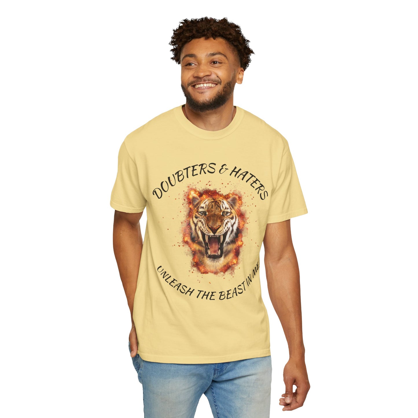 Unleash the Beast Tiger T-Shirt — Doubters & Haters Motivational Tee