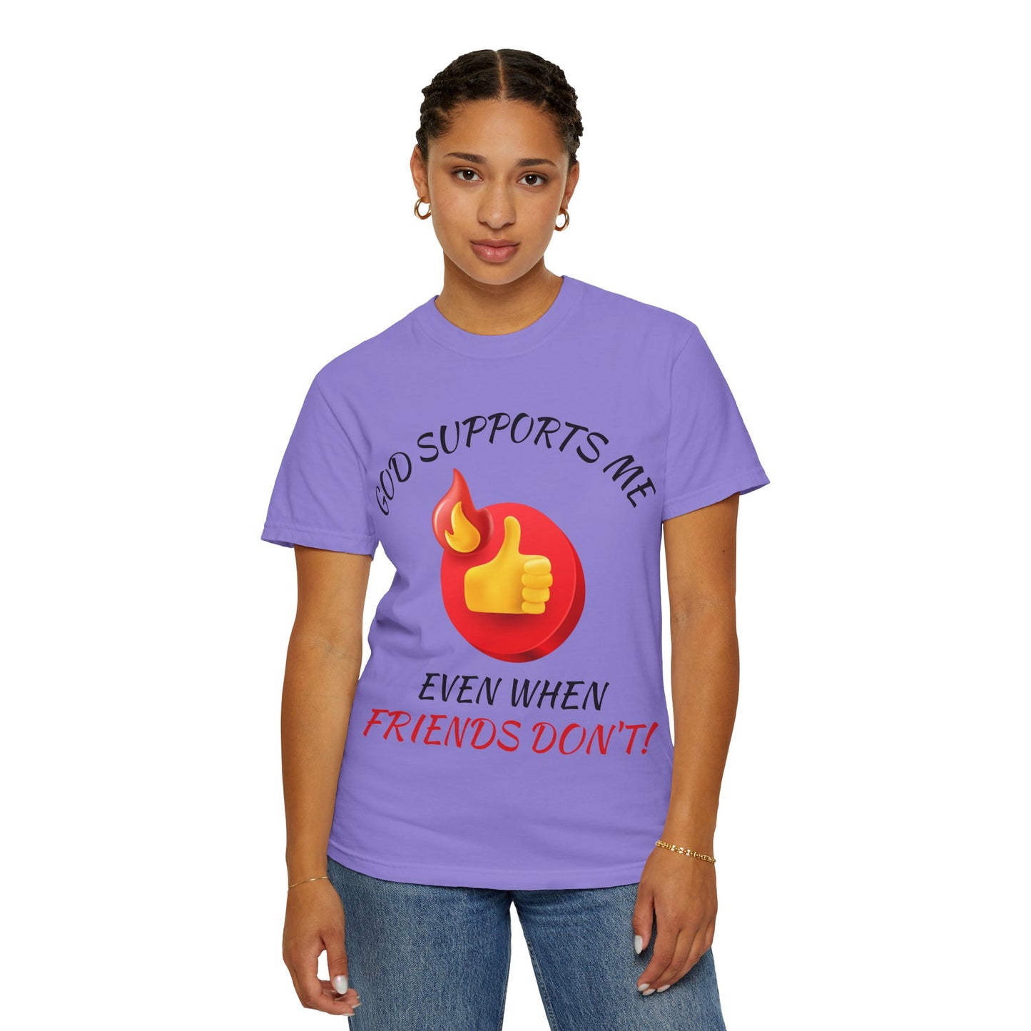 'God Supports Me' — Faith Tee