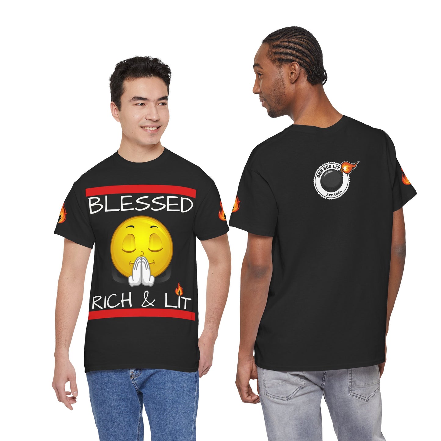 'Blessed Rich & Lit'—Graphic Shirt