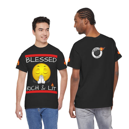 'Blessed Rich & Lit'—Graphic Shirt