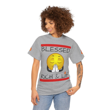 'Blessed Rich & Lit'—Graphic Shirt