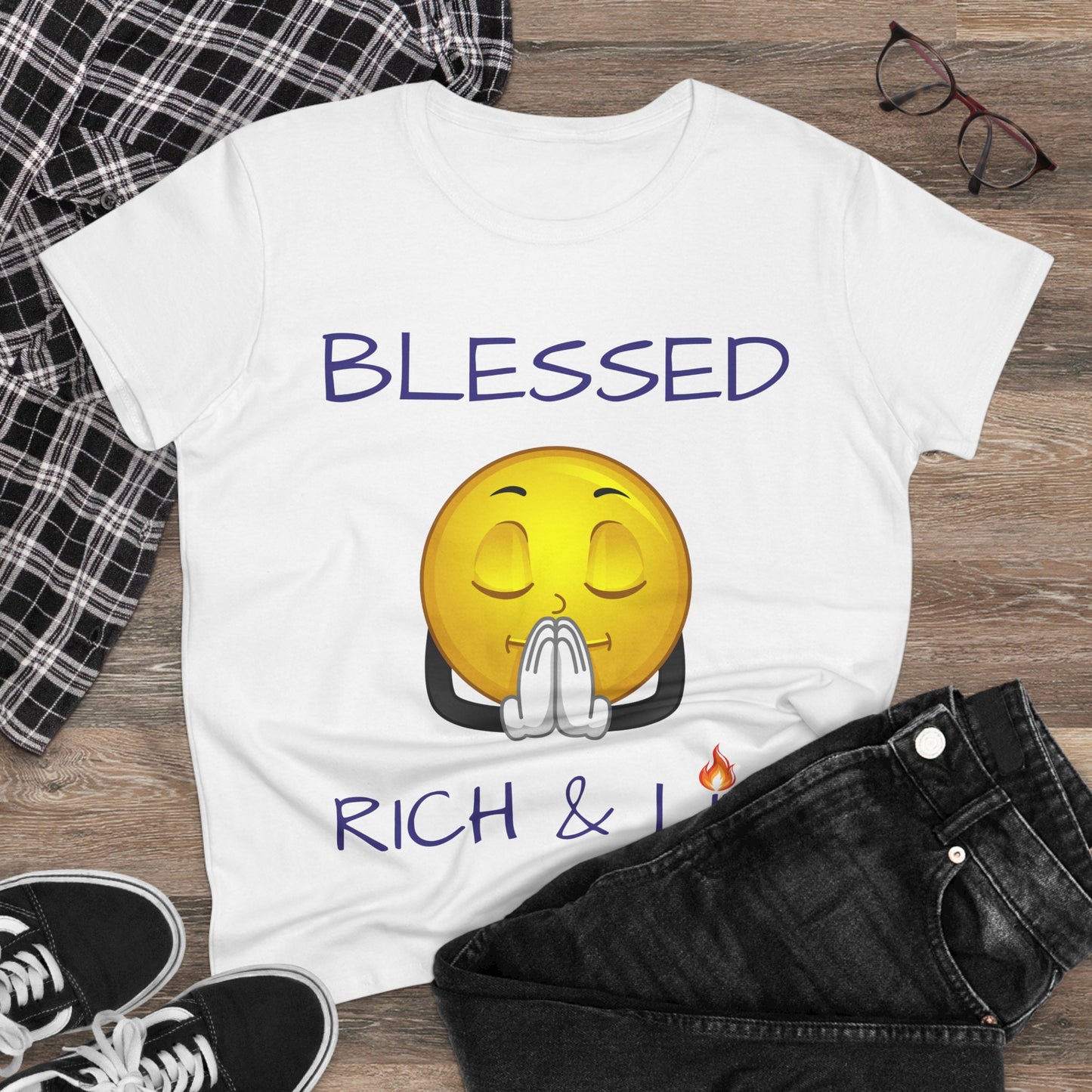 Blessed Rich & Lit T-Shirt —Women