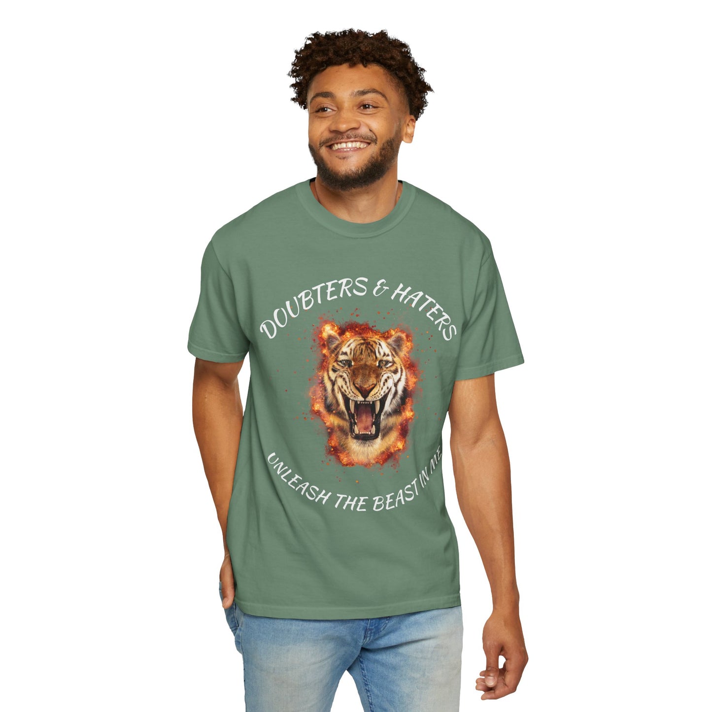 Unleash the Beast Tiger T-Shirt — Doubters & Haters Motivational Tee