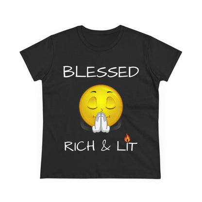 Blessed Rich & Lit T-Shirt —Women