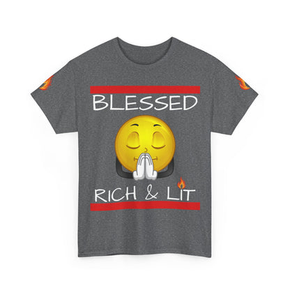 'Blessed Rich & Lit'—Graphic Shirt