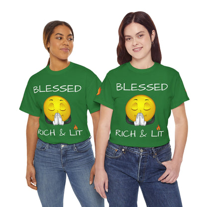 'Blessed Rich & Lit' T-Shirt