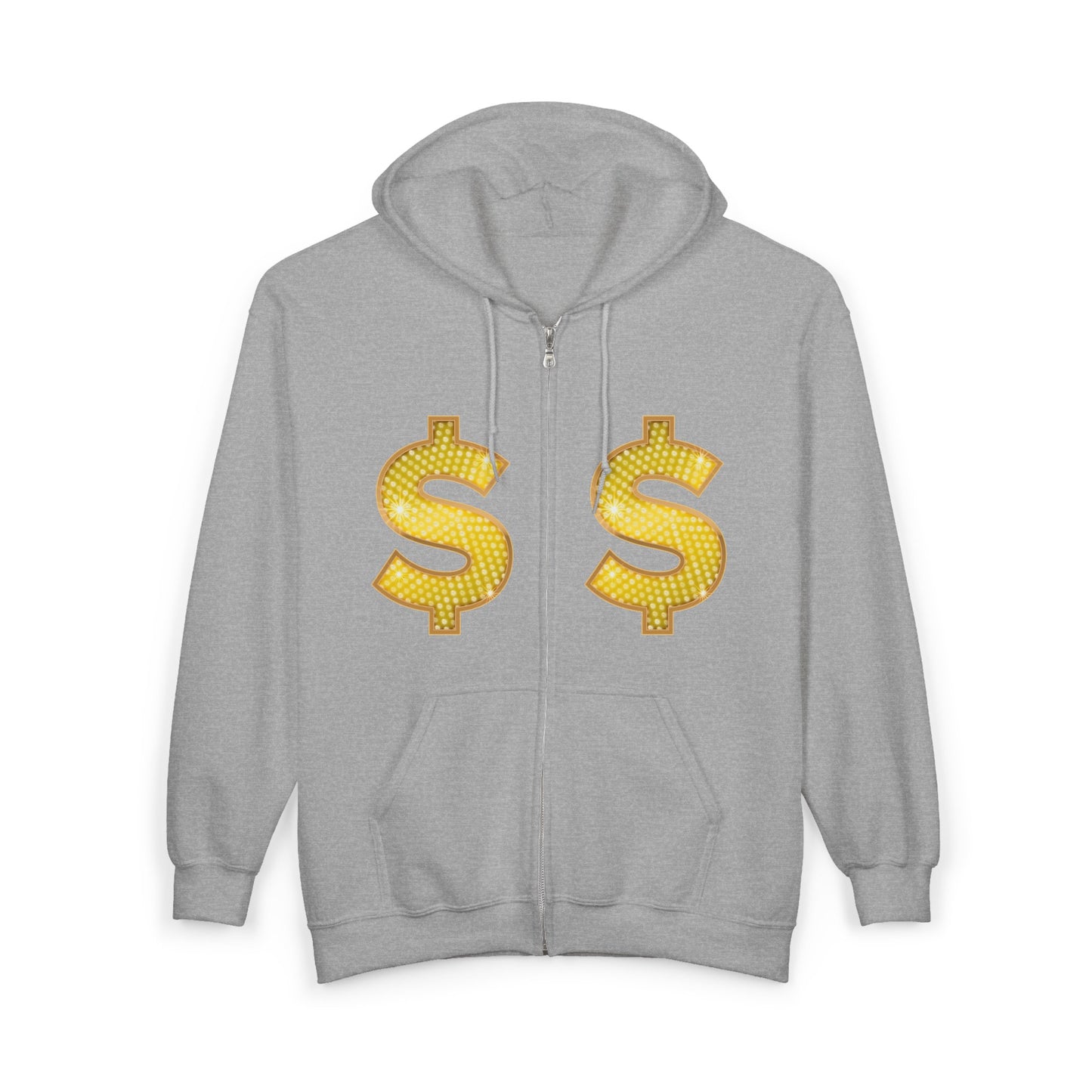 Dollar Sign Full-Zip Hoodie
