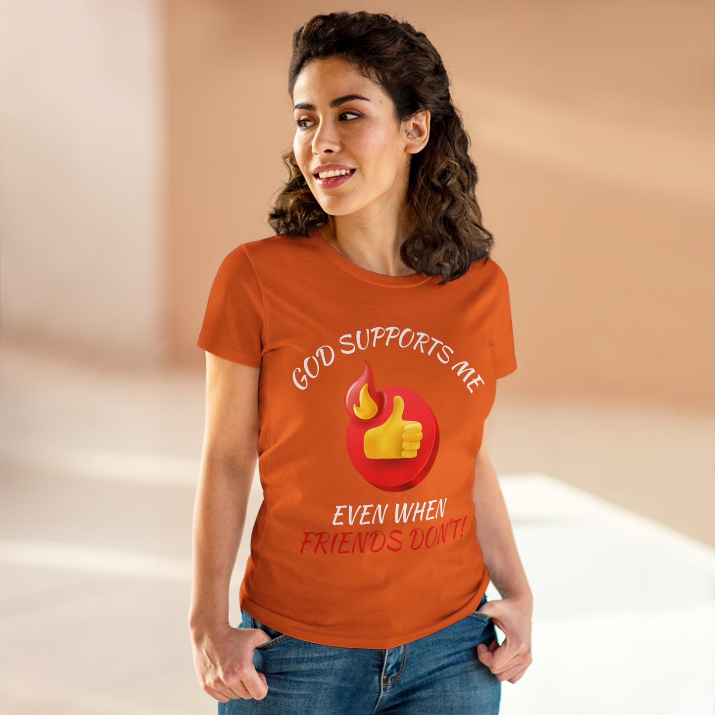 "God Supports Me" Women's Tee