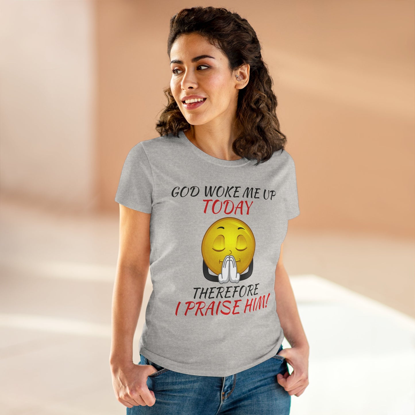 "God Woke Me Up Today" Women's Tee