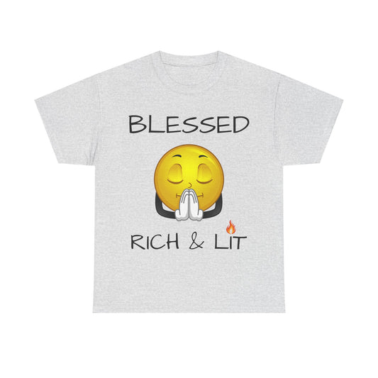 "Blessed Rich & Lit" Unisex Tee